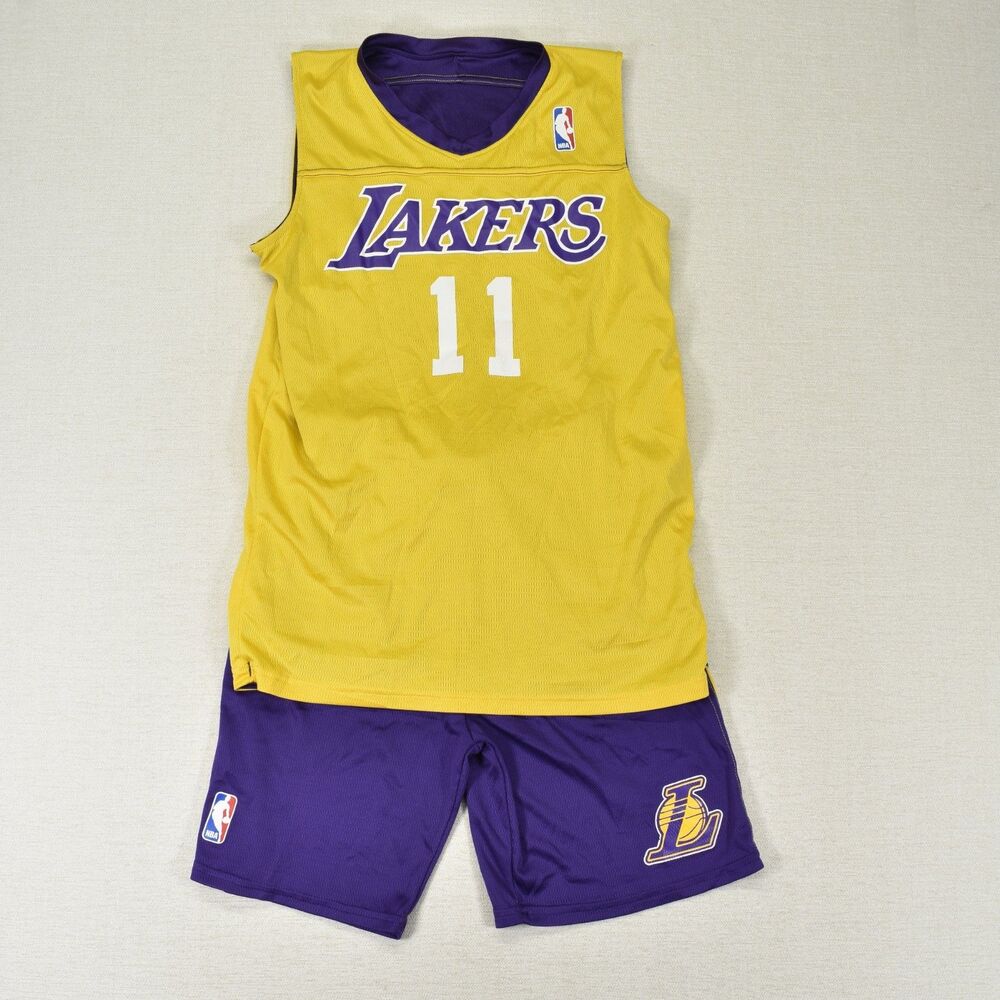Alleson Athletic LA Lakers Reversible Jersey Shorts Set Youth L NBA 11